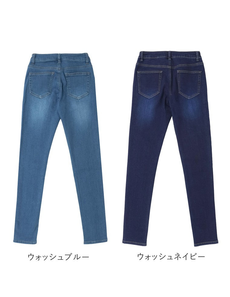 裏起毛ストレッチスキニーデニムパンツ[mb]