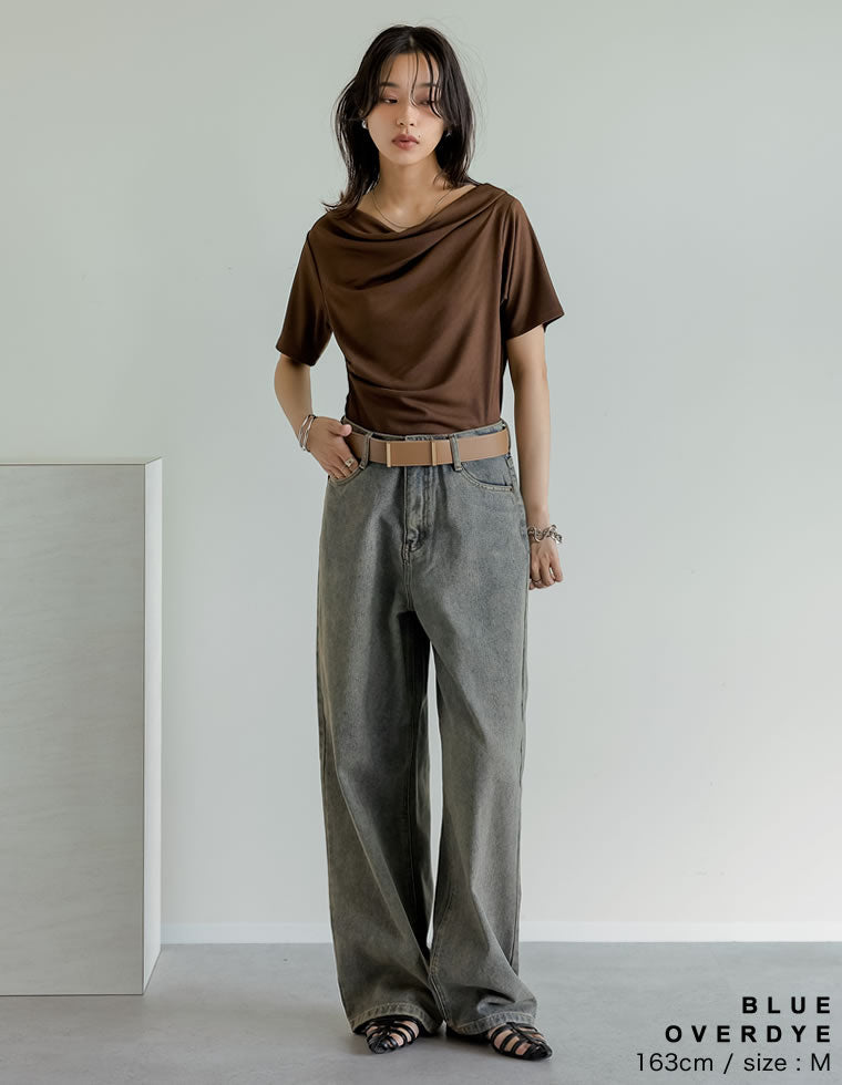 オーバーダイルーズデニムパンツ