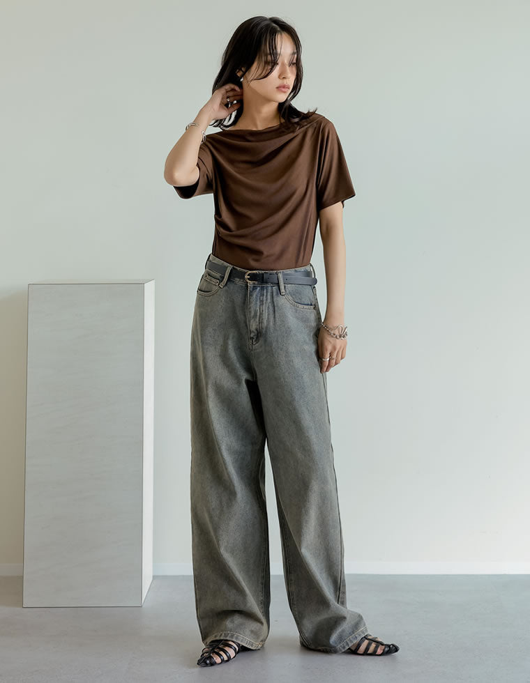 オーバーダイルーズデニムパンツ