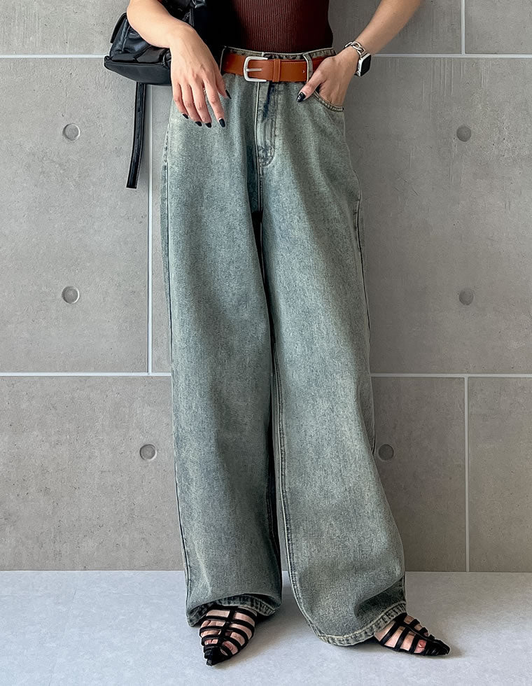 オーバーダイルーズデニムパンツ