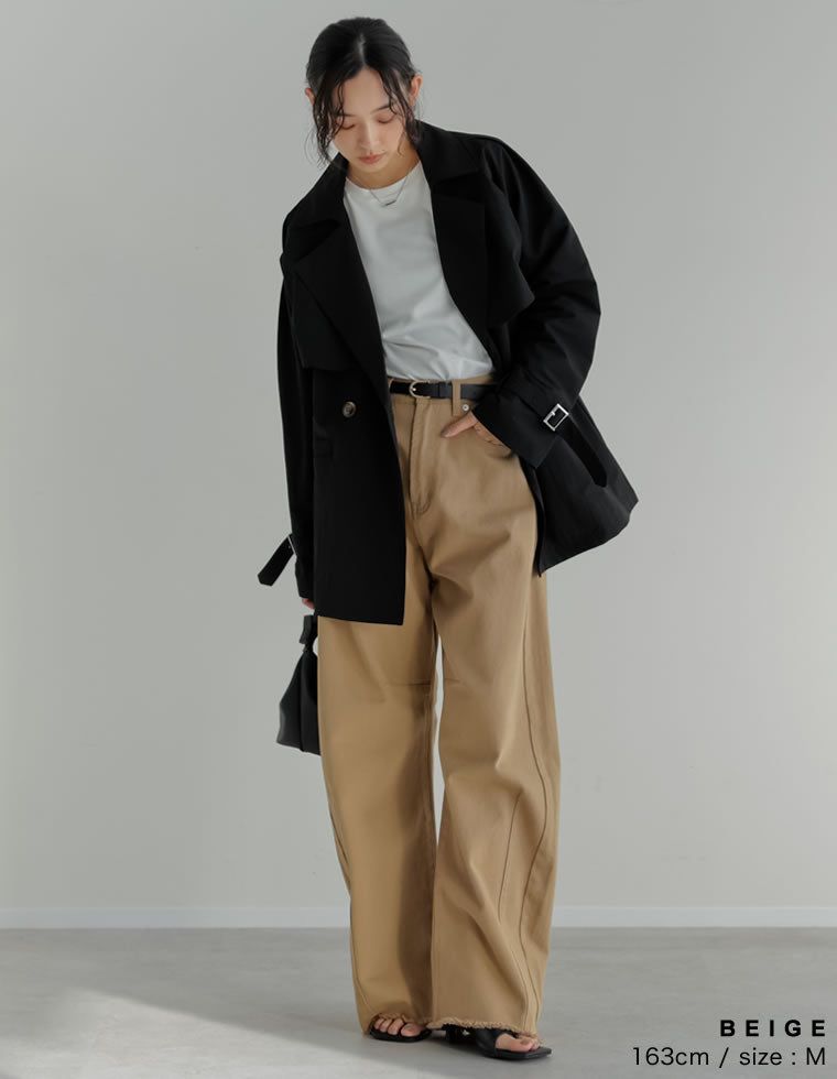 カツラギバレルレッグカーブパンツ