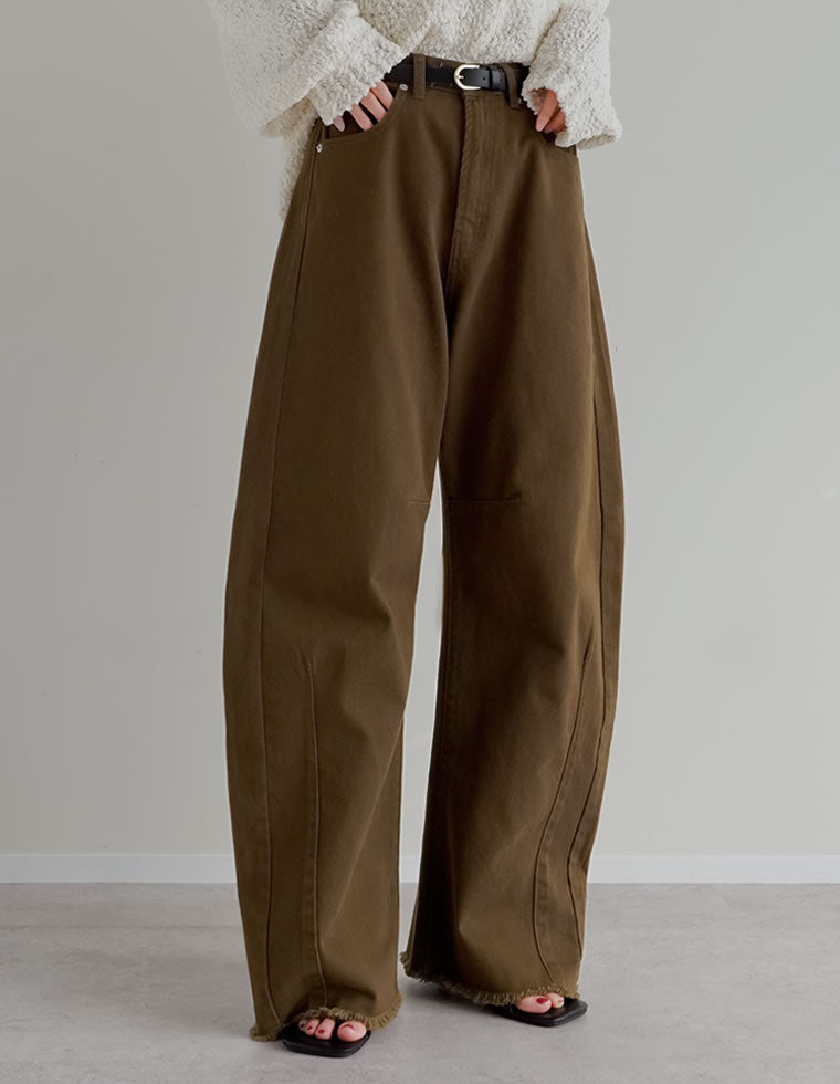 カツラギバレルレッグカーブパンツ